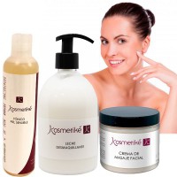 Cosmetic Treatment Take care of your Face Kosmetiké: Facial Cream + Toner + Make-up Remover Milk
